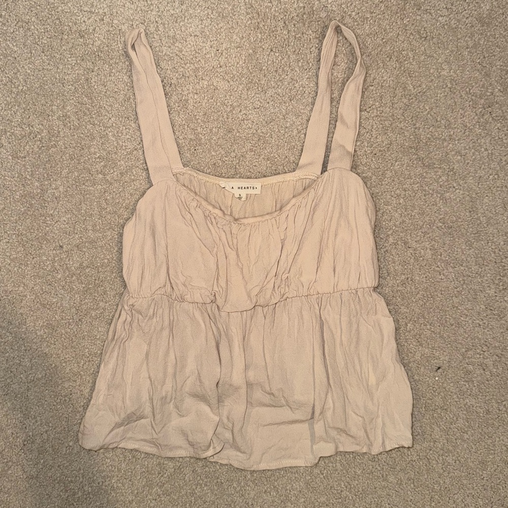 Beige Women's Top